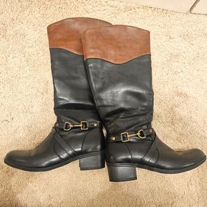 Rampage Ilissa Women's Black and Brown Boots Sz 7